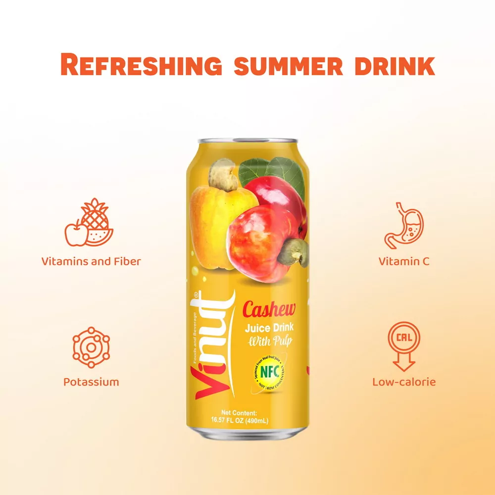 Cashew Juice with Pulp 490ml 2 02