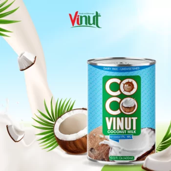 VINUT_Coconut milk 400ml tin can 17% -19% Fat