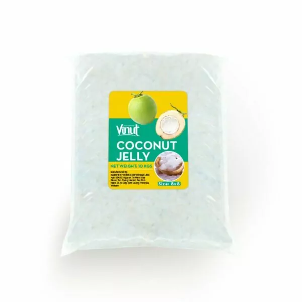10Kg VINUT Nata de coco Sugar Free (Cubes 8x8mm)