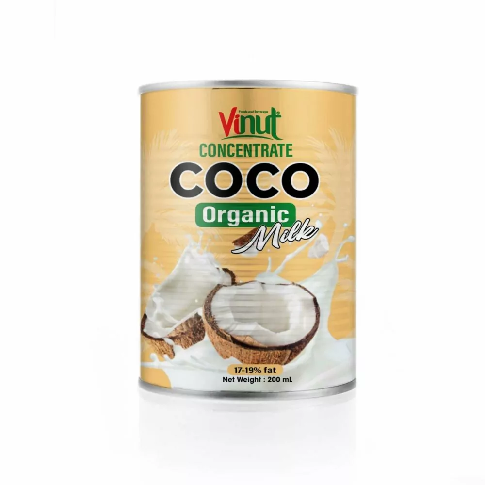 Organic coconut milk fat 17 19 400ml Tin can