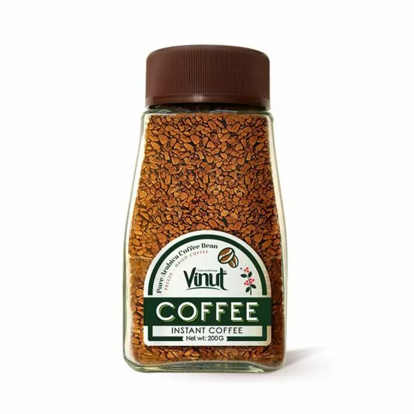 200g VINUT Glass jar Pure Arabica instant Coffee Bean