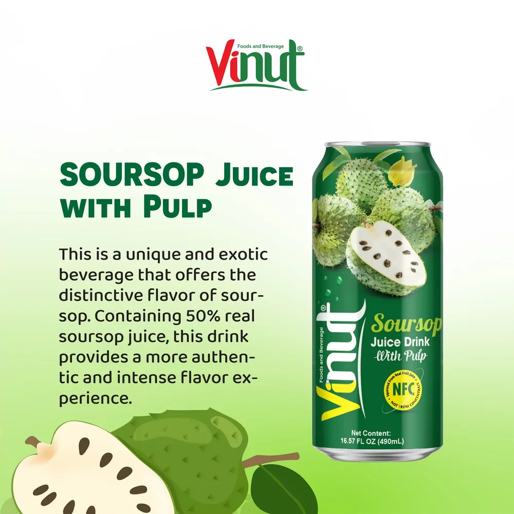 Soursop Juice with Pulp 490ml 01