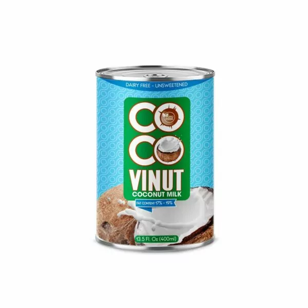 Coconut milk 400ml tin can 17% -19% Fat
