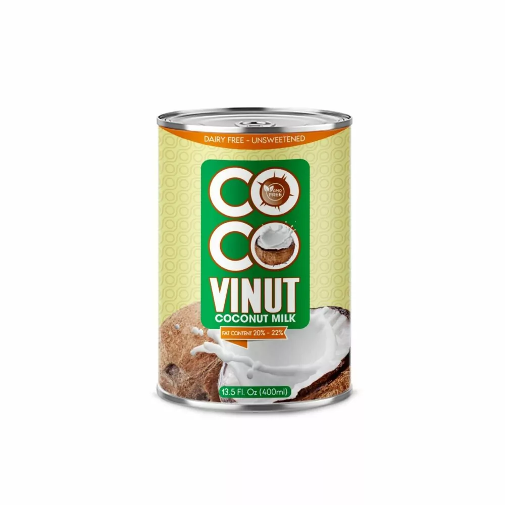 coconut milk 400ml tin can 20 22 Fat