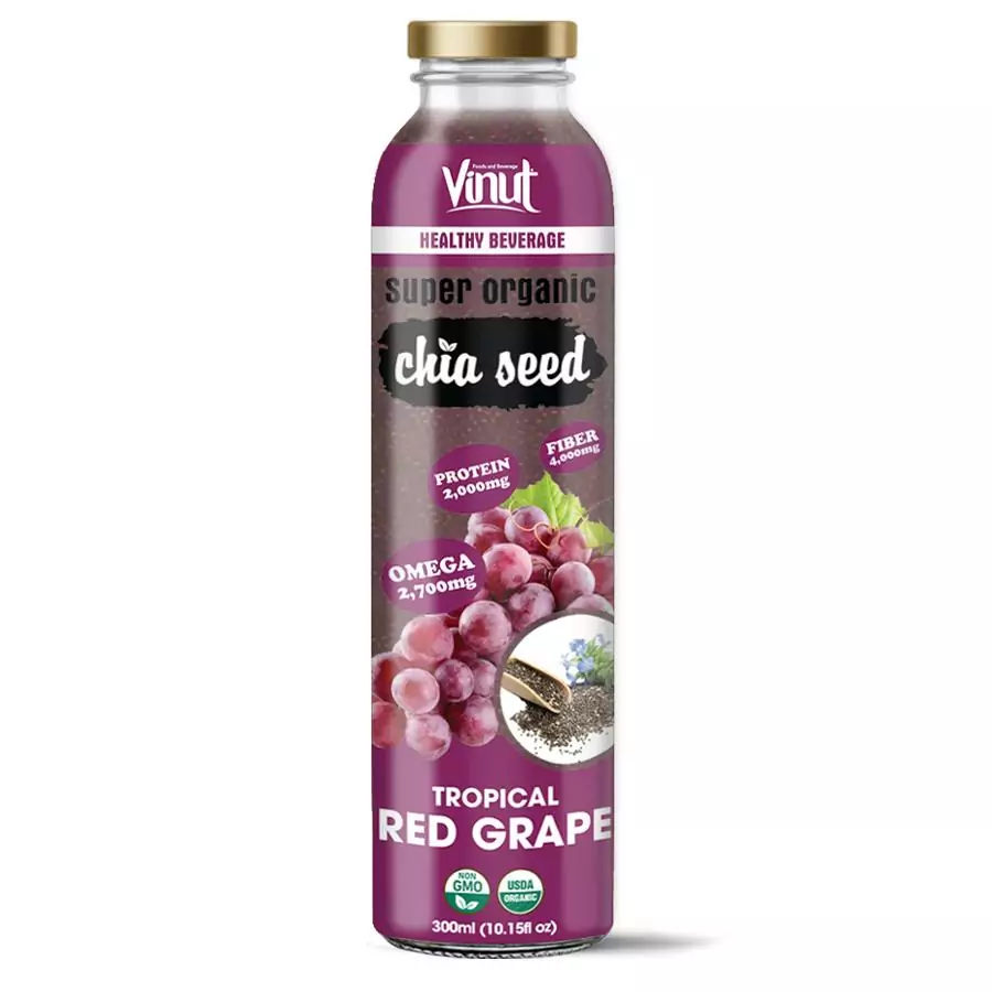 10.15 fl oz Vinut Organic Chia seed with Red Grape