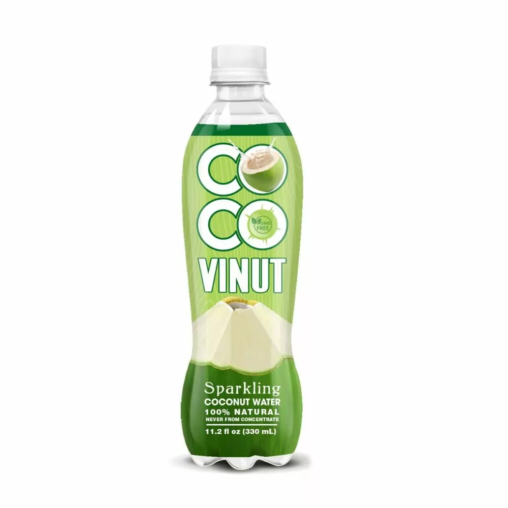 11.2 fl oz Vinut 100 Sparkling Coconut water Non GMO 1
