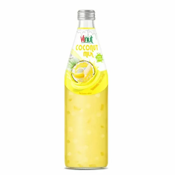 490ml Vinut Bottle Coconut milk Banana with Nata de coco