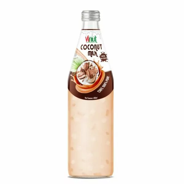 490ml Vinut Bottle Coconut milk Coffee with Nata de coco