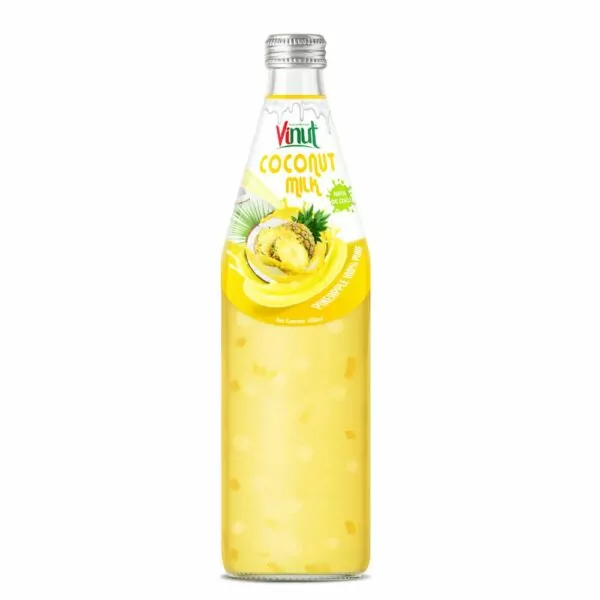 490ml Vinut Bottle Coconut milk Pineapple with Nata de coco
