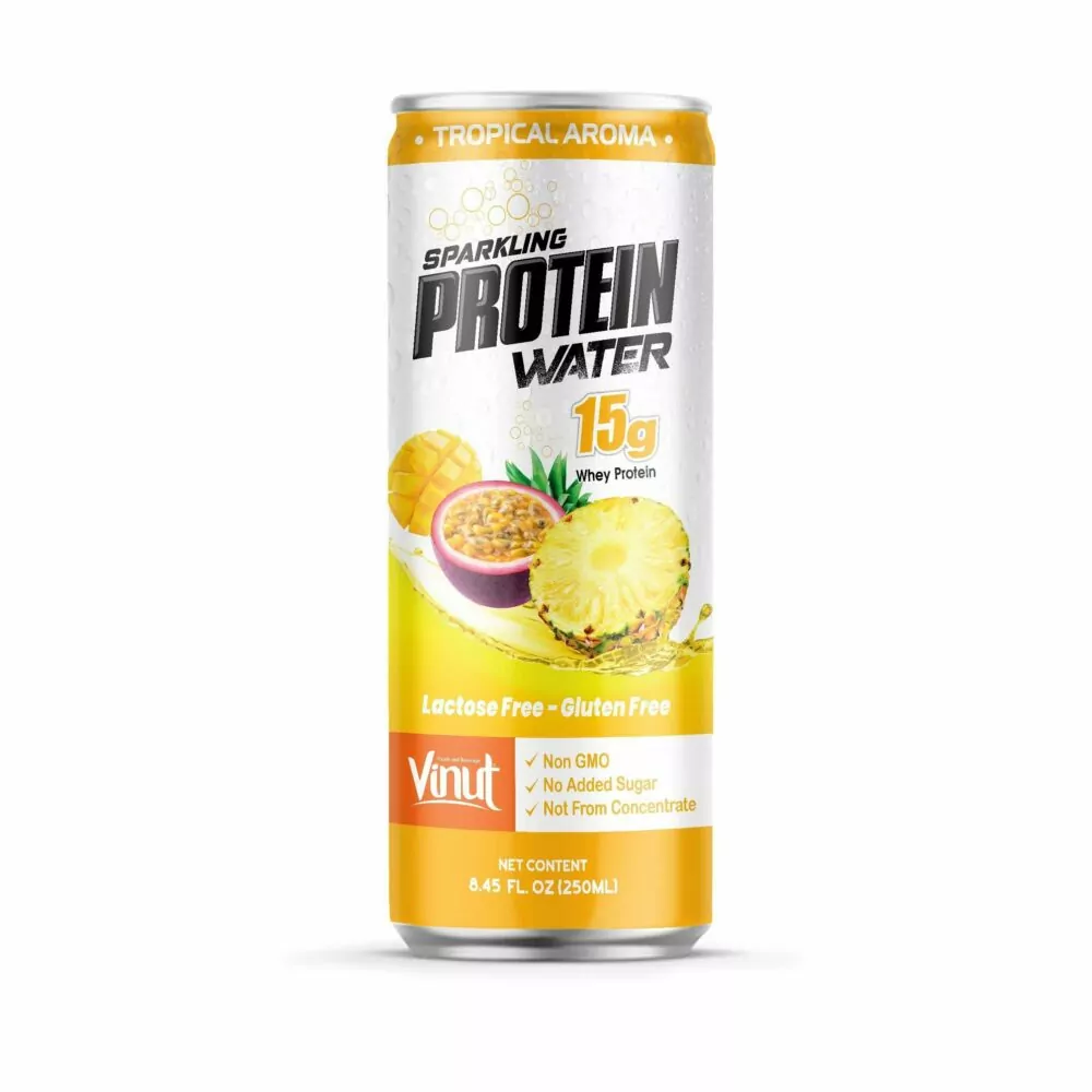 8.45 fl oz Vinut Tropical Aroma Sparkling waterLactose Gluten free