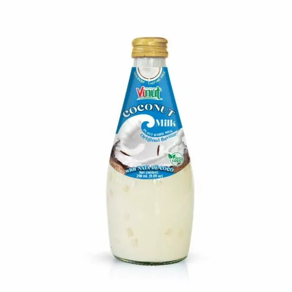 9.8 fl oz Vinut Bottle Coconut milk Original with Nata de coco