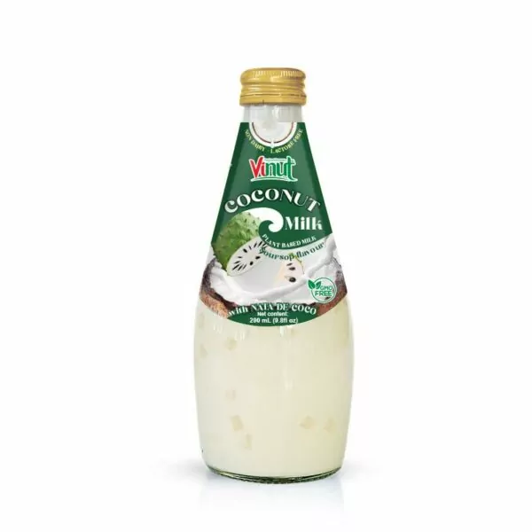 9.8 fl oz Vinut Bottle Coconut milk & Soursop with Nata de coco