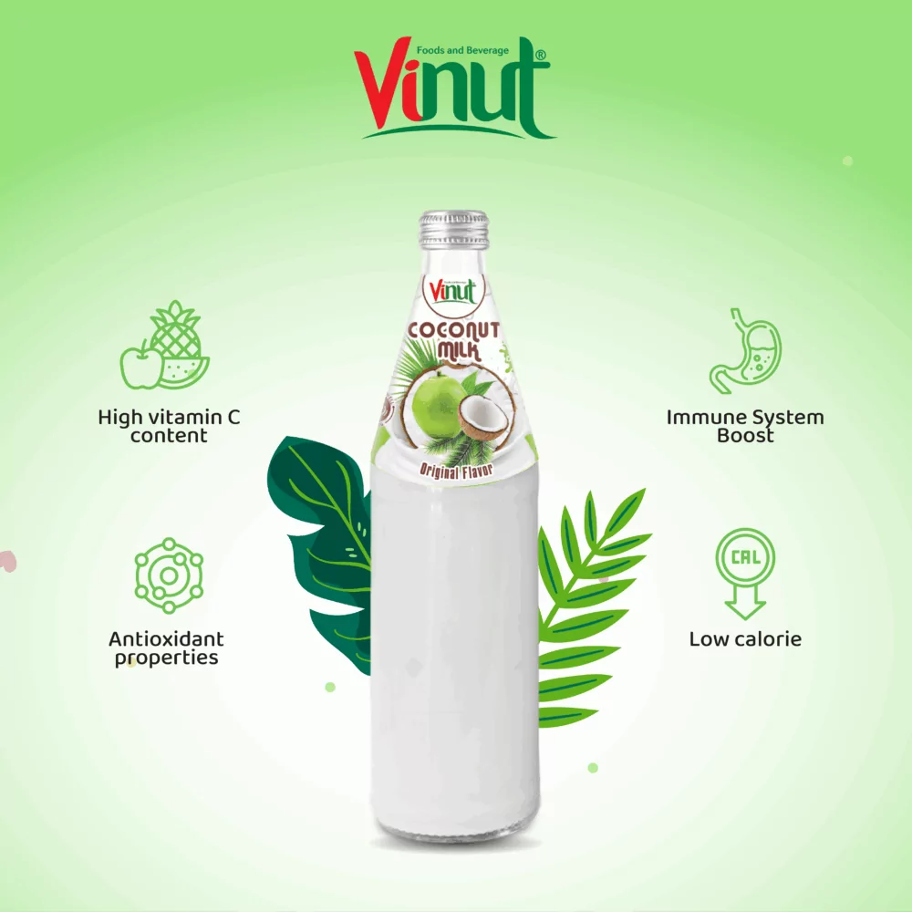 490ml Vinut Bottle Coconut milk Original with Nata de coco