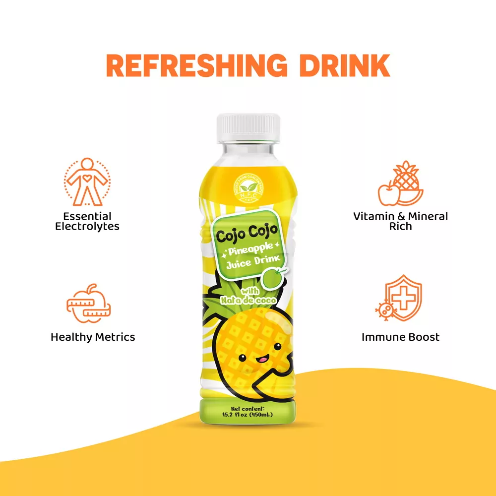 16.9 fl oz Cojo Cojo Pineapple Juice drink with Nata de coco