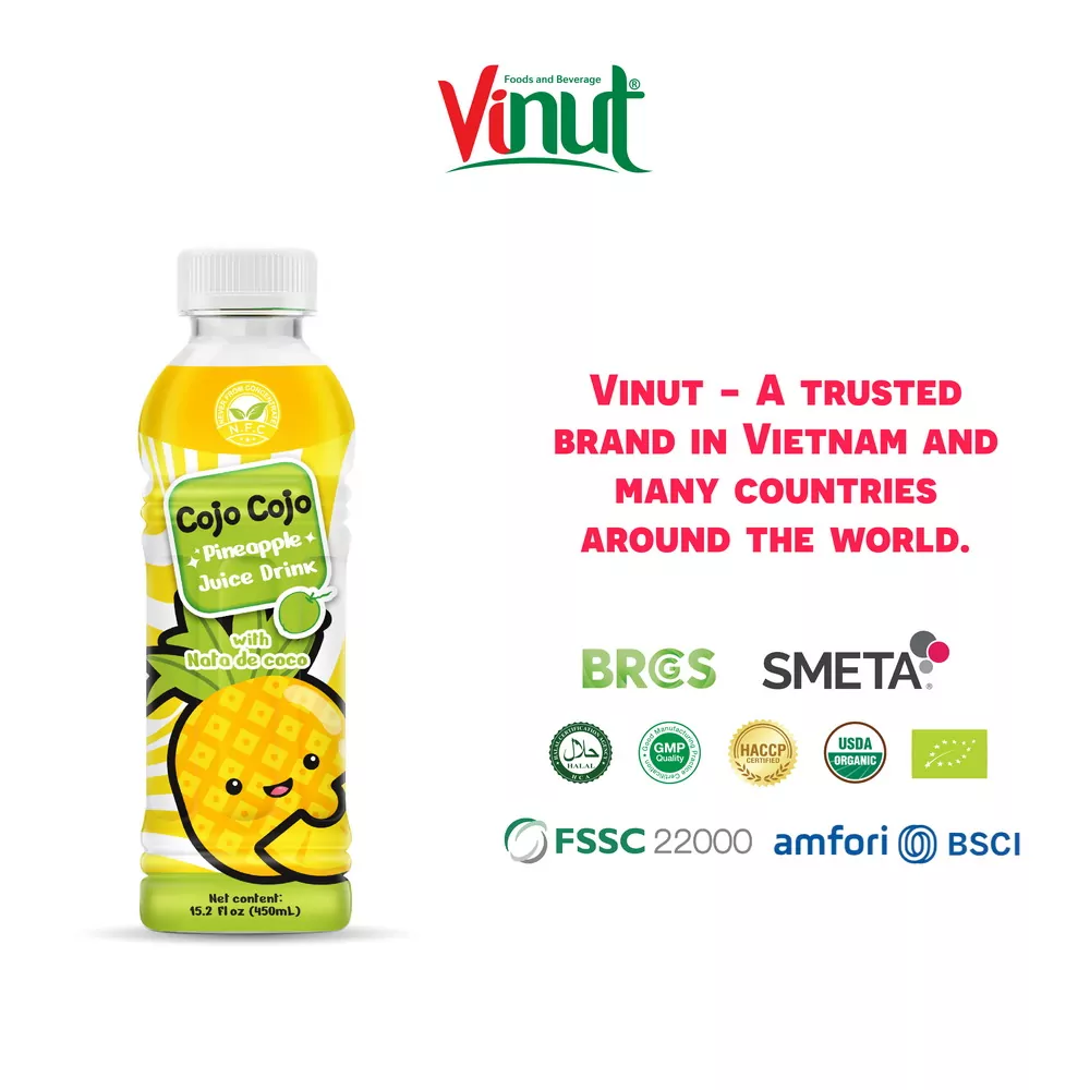16.9 fl oz Cojo Cojo Pineapple Juice drink with Nata de coco