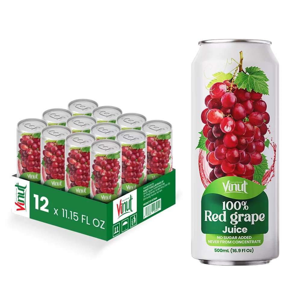 100 Red Grape Juice drink vinut without pulp