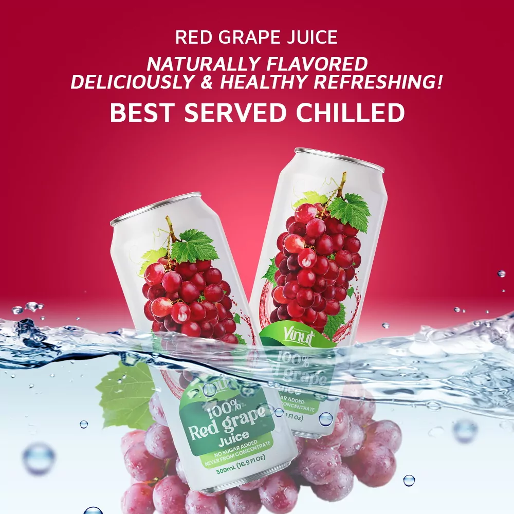 100 Red Grape Juice drink vinut without pulp