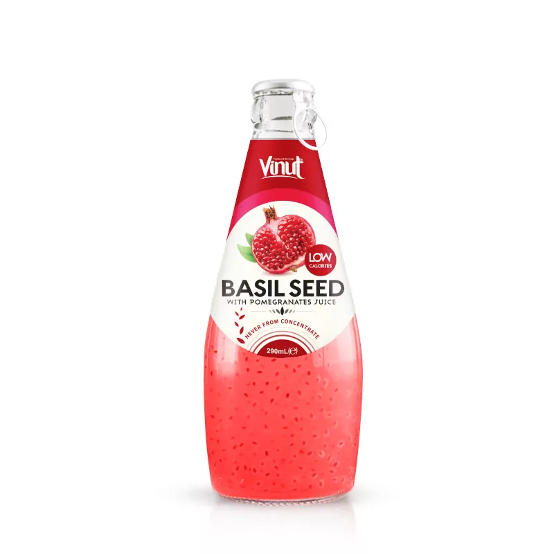 290ml Vinut Basil seed drink with Pomegranate juice