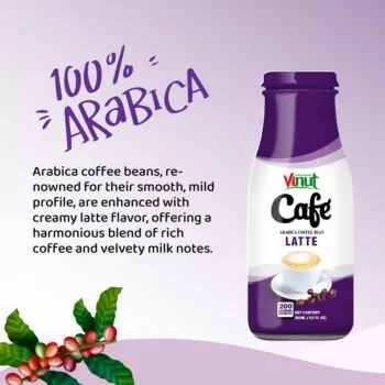 Box 4 x 9.5 fl oz Vinut Latte coffee drink (Arabica coffee bean)