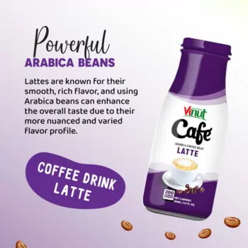 Box 4 x 9.5 fl oz Vinut Latte coffee drink (Arabica coffee bean)