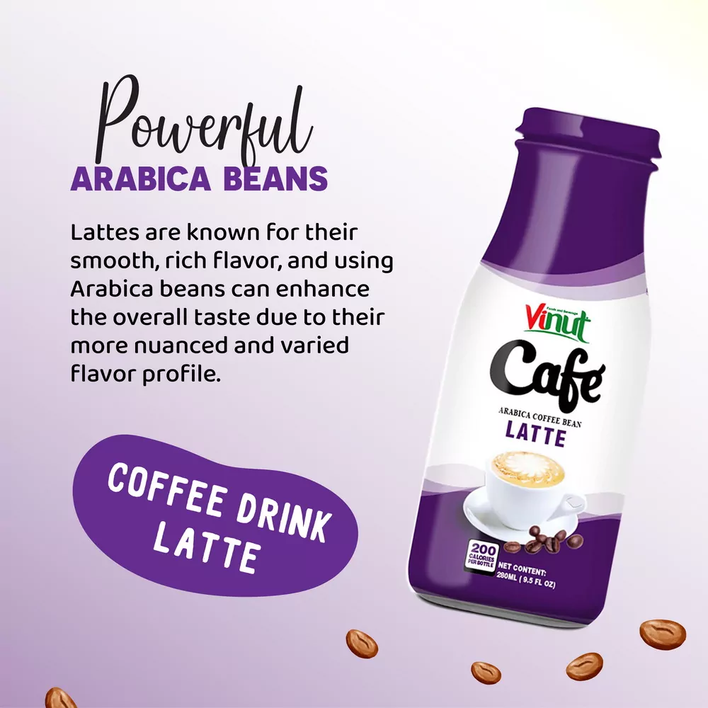 Box 4 x 9.5 fl oz Vinut Latte coffee drink (Arabica coffee bean)