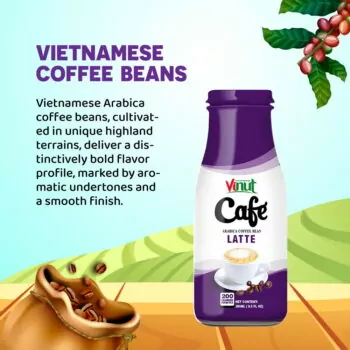 Box 4 x 9.5 fl oz Vinut Latte coffee drink (Arabica coffee bean)