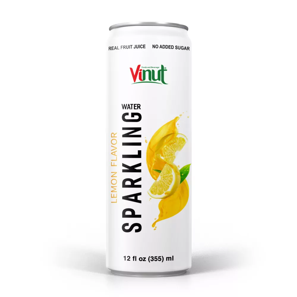 12 fl oz Vinut Lemon Sparkling water No Added Sugar