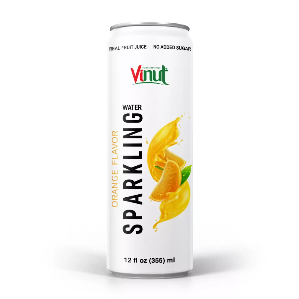 12 fl oz Vinut Orange Sparkling water No Added Sugar