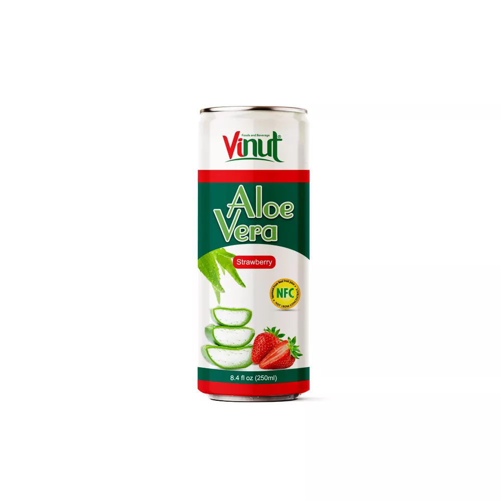 8.4 fl oz Vinut Aloe Vera Drink with Strawberry