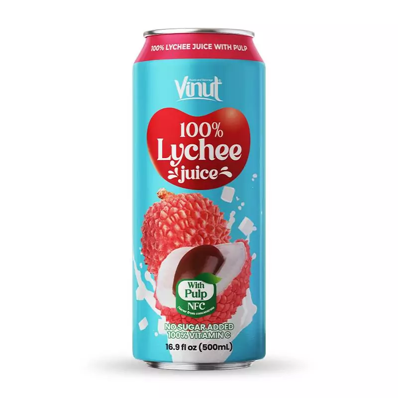 16.9 fl oz Vinut 100% Lychee juice drink with pulp no sugar added