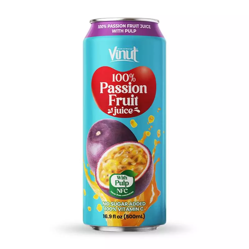16.9 fl oz Vinut 100% Passion fruit juice drink with pulp no sugar added