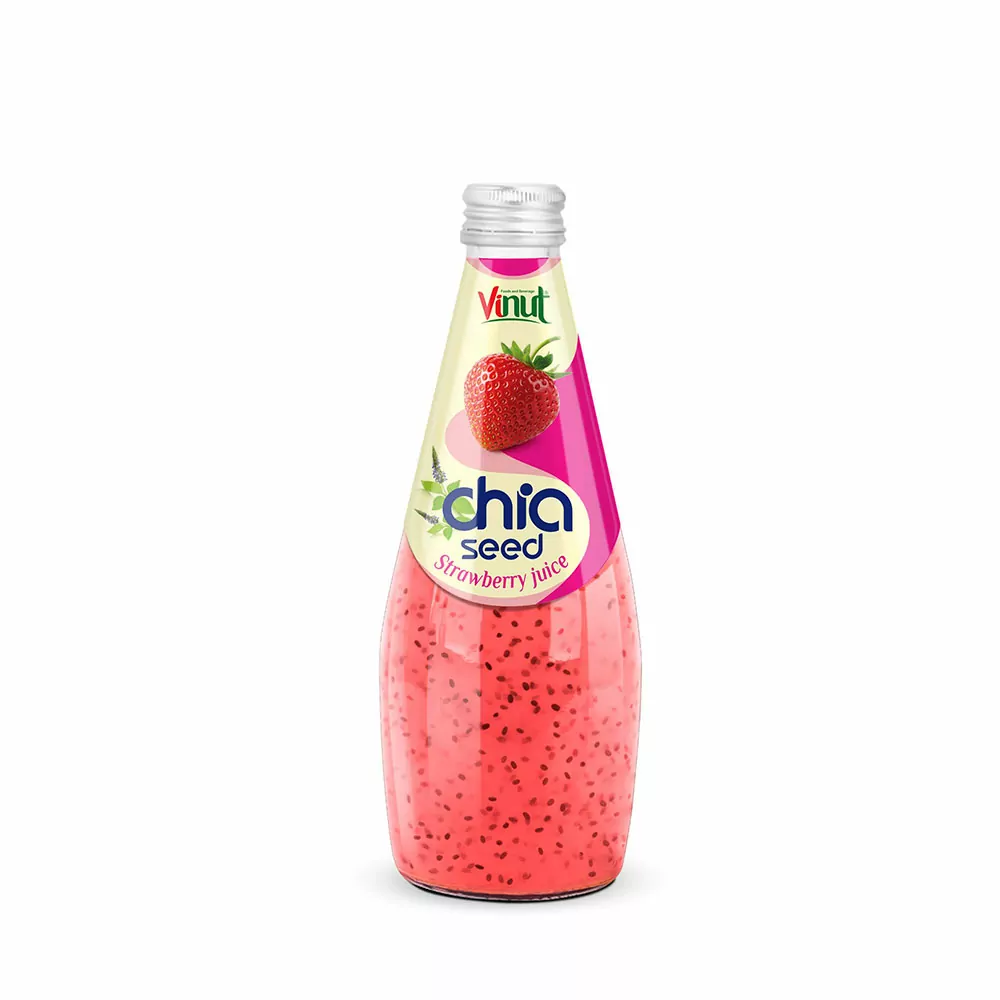 290ml Vinut Chia seed drink with Strawberry juice