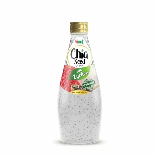 9.8 fl oz Vinut Chia seed drink with Lychee (no sugar added)