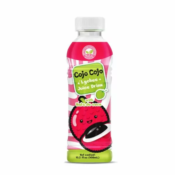 Cojo Cojo Lychee juice drink with Nata de coco