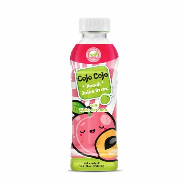 Cojo Cojo Peach juice drink with Nata de coco