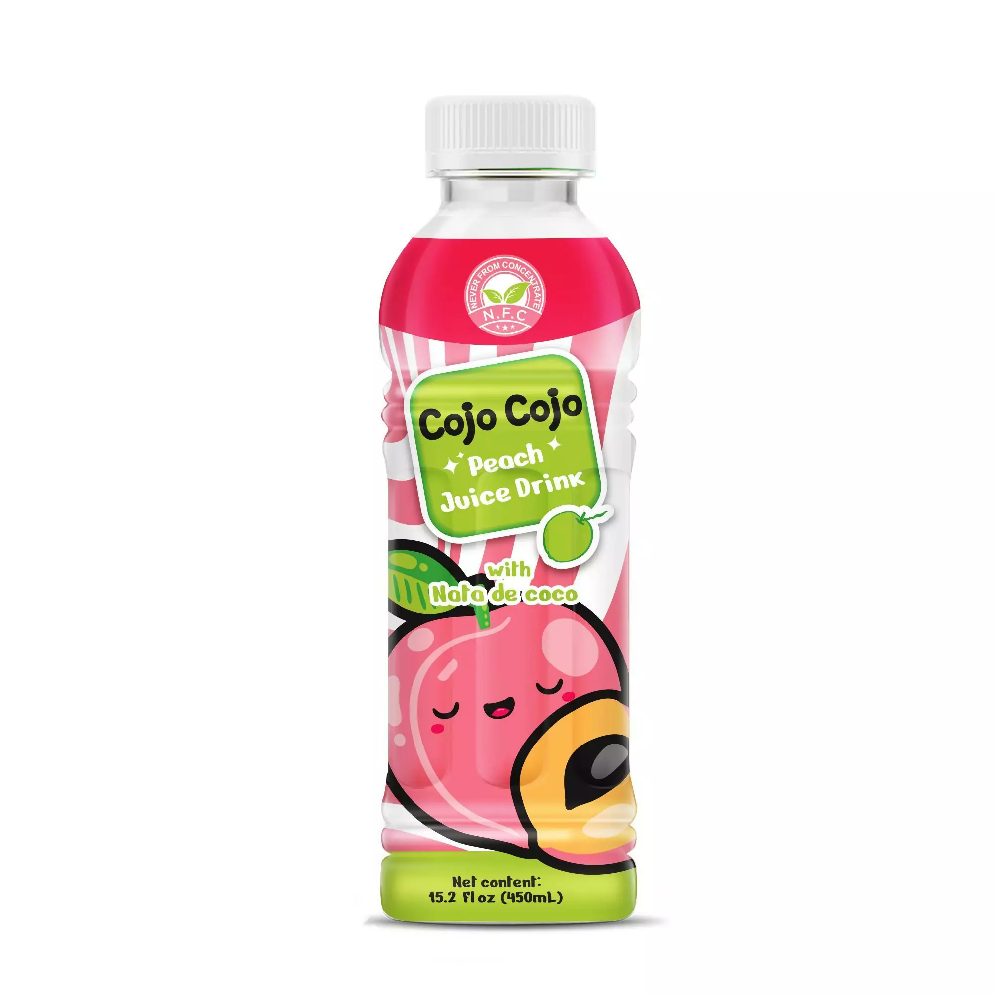 Cojo Cojo Peach juice drink with Nata de coco