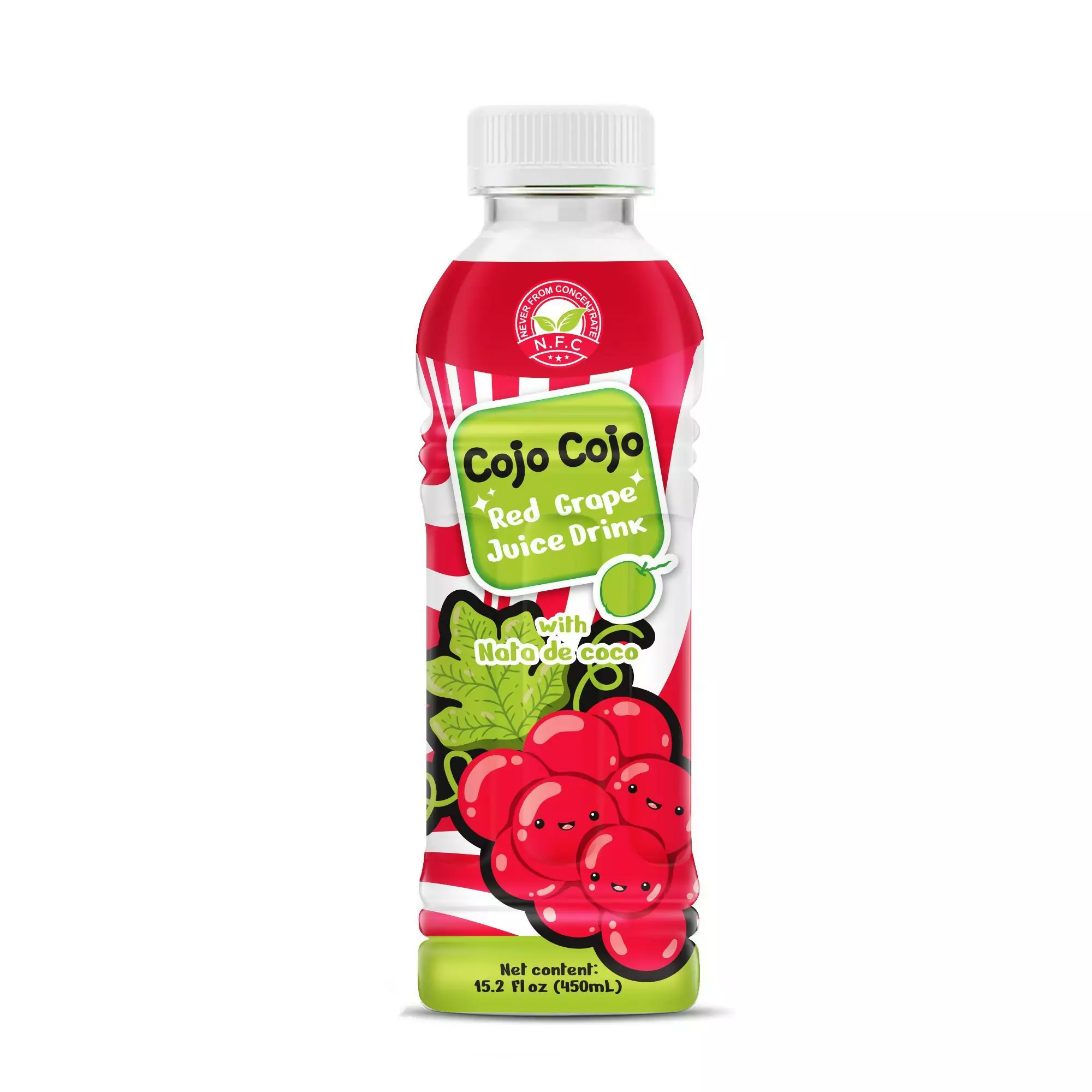 Cojo Cojo Red Grape juice drink with Nata de coco