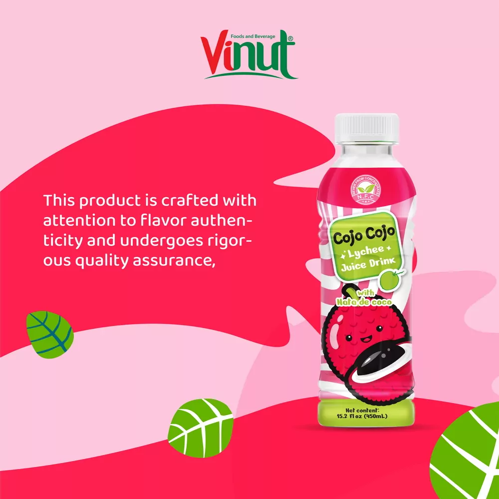 15.2 fl oz Cojo Cojo Lychee juice drink with Nata de coco