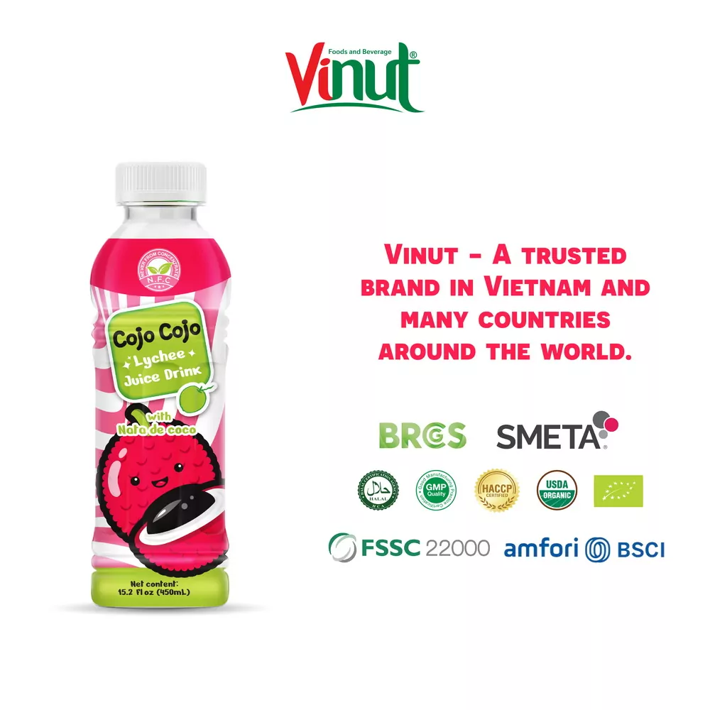 15.2 fl oz Cojo Cojo Lychee juice drink with Nata de coco
