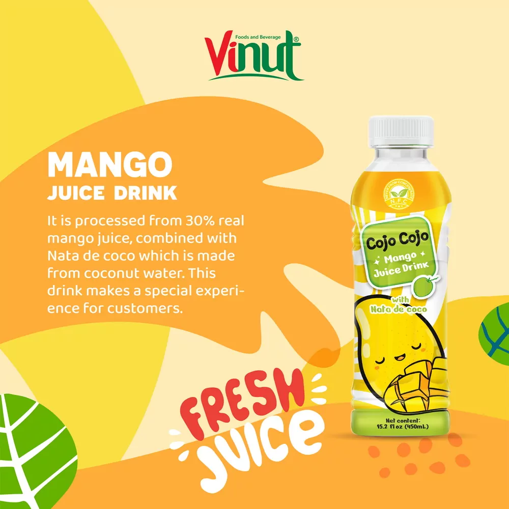 15.2 fl oz Cojo Cojo Mango juice drink with Nata de coco