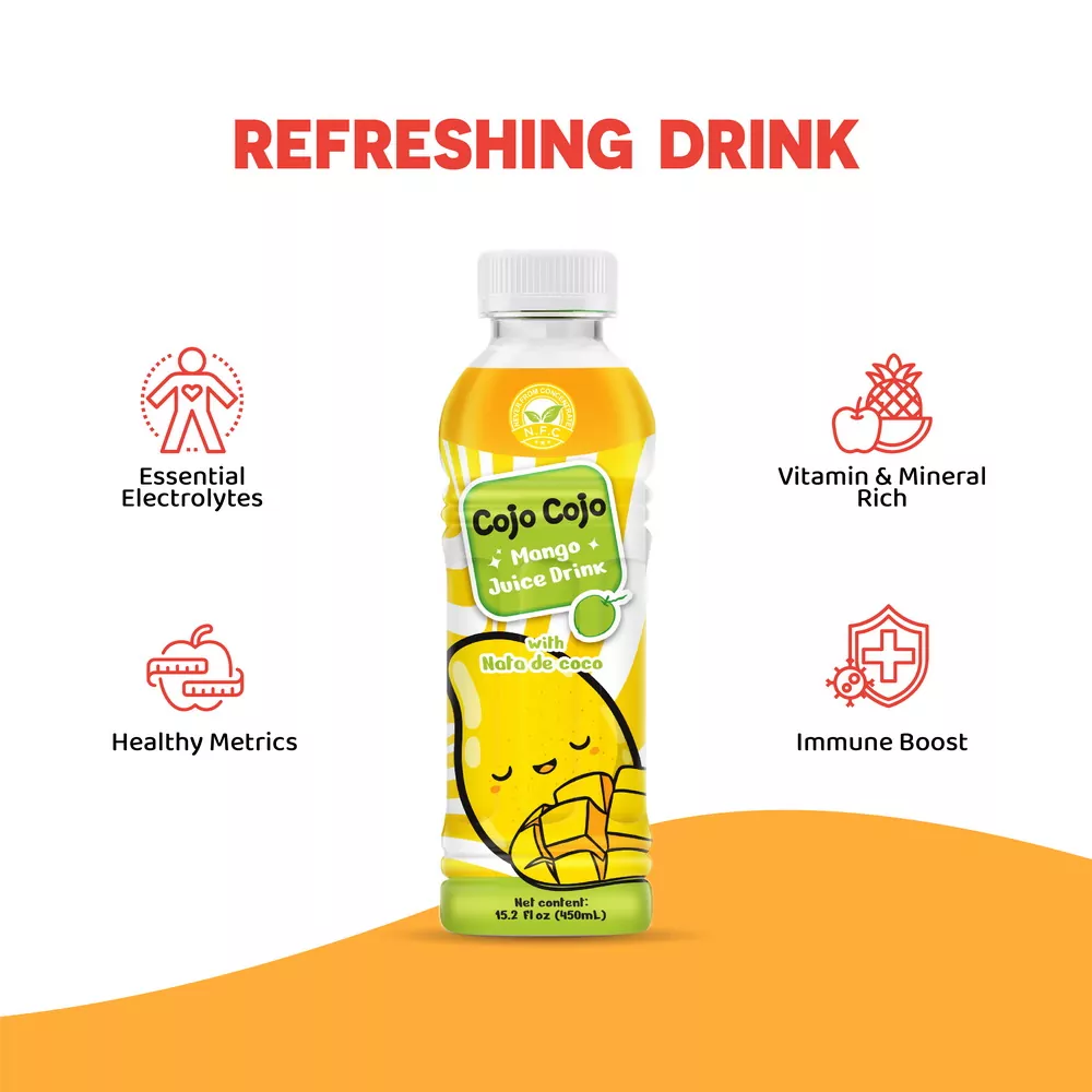 15.2 fl oz Cojo Cojo Mango juice drink with Nata de coco