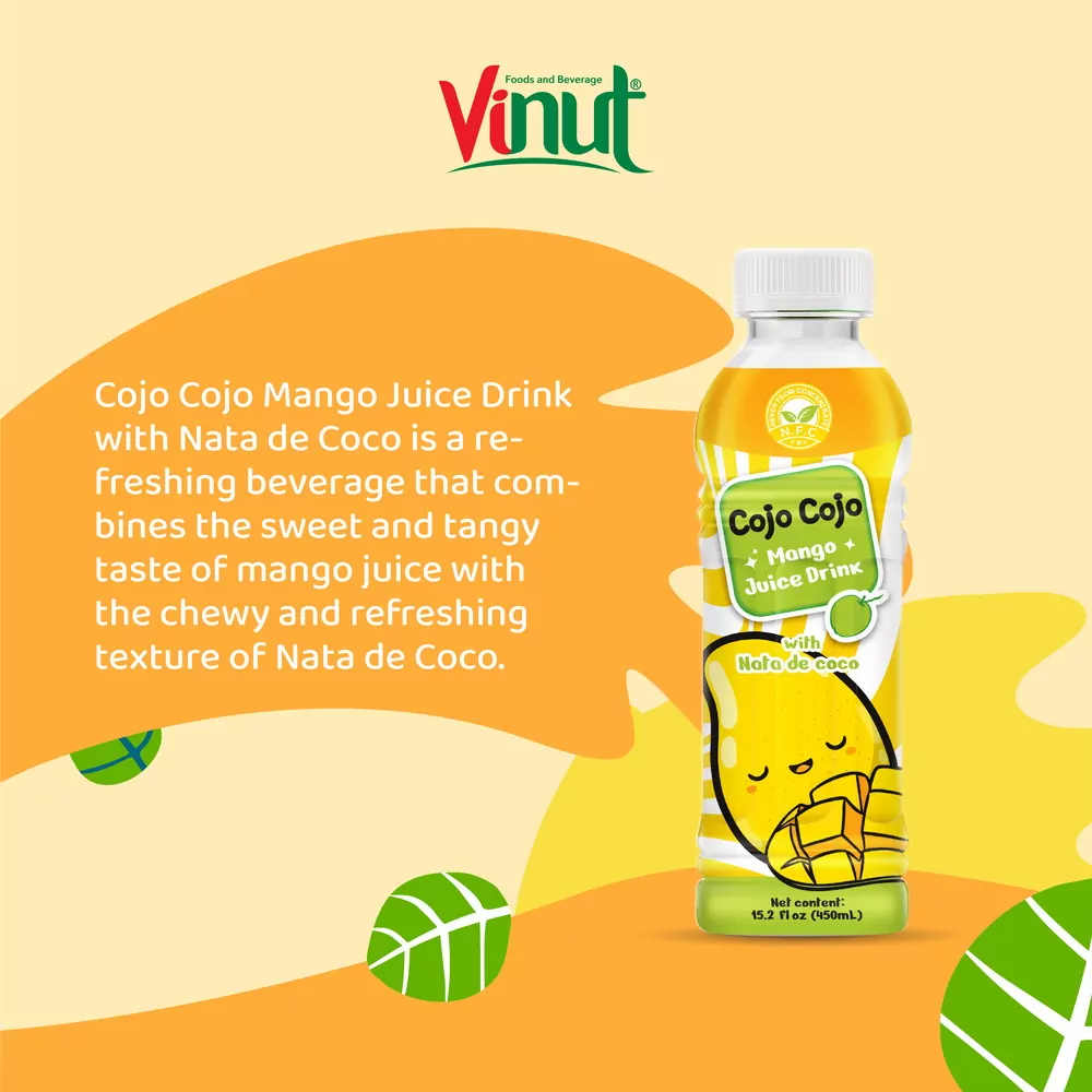 15.2 fl oz Cojo Cojo Mango juice drink with Nata de coco