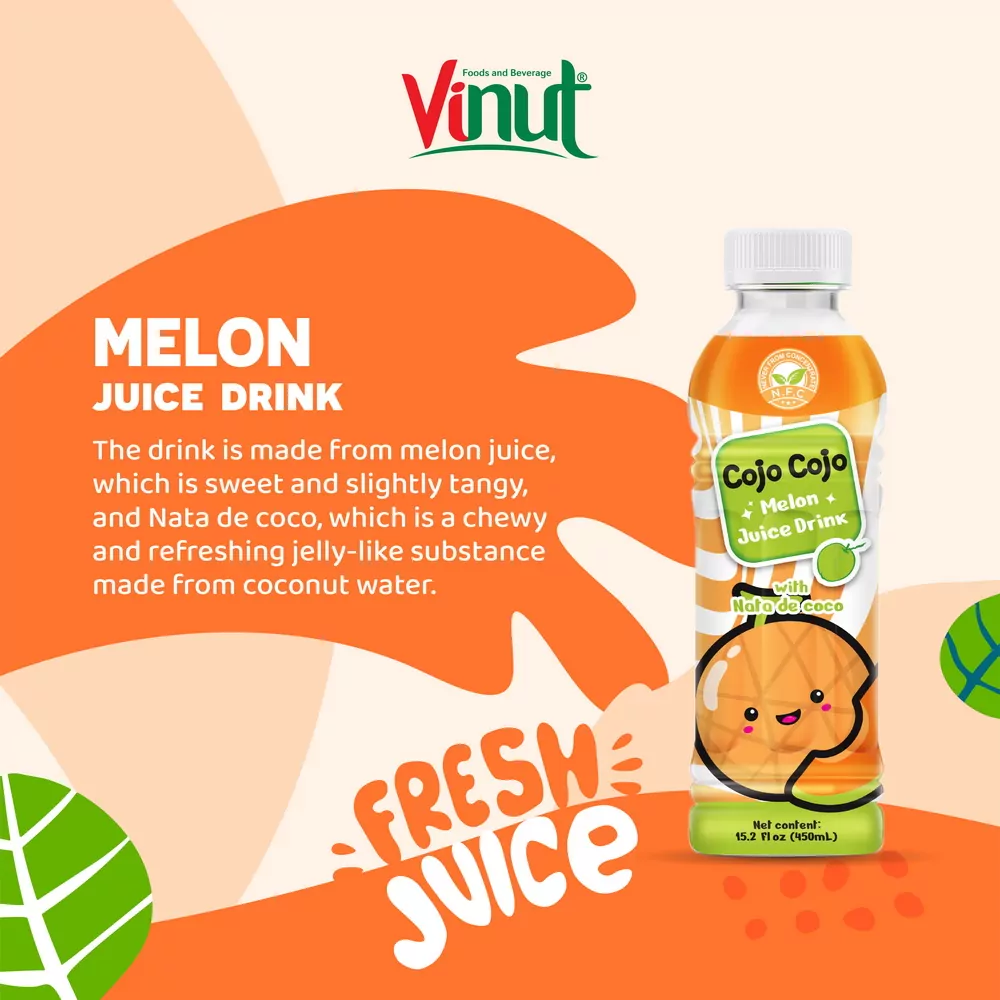 15.2 fl oz Cojo Cojo Melon juice drink with Nata de coco