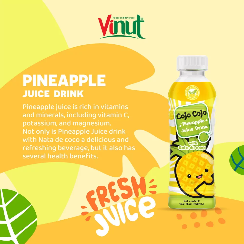 15.2 fl oz Cojo Cojo Pineapple juice drink with Nata de coco