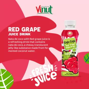 15.2 fl oz Cojo Cojo Red Grape juice drink with Nata de coco
