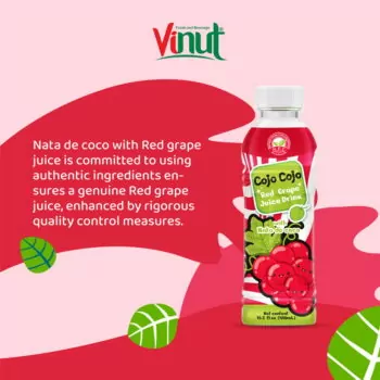 15.2 fl oz Cojo Cojo Red Grape juice drink with Nata de coco