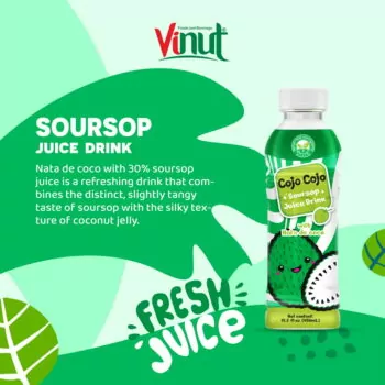 15.2 fl oz Cojo Cojo Soursop juice drink with Nata de coco