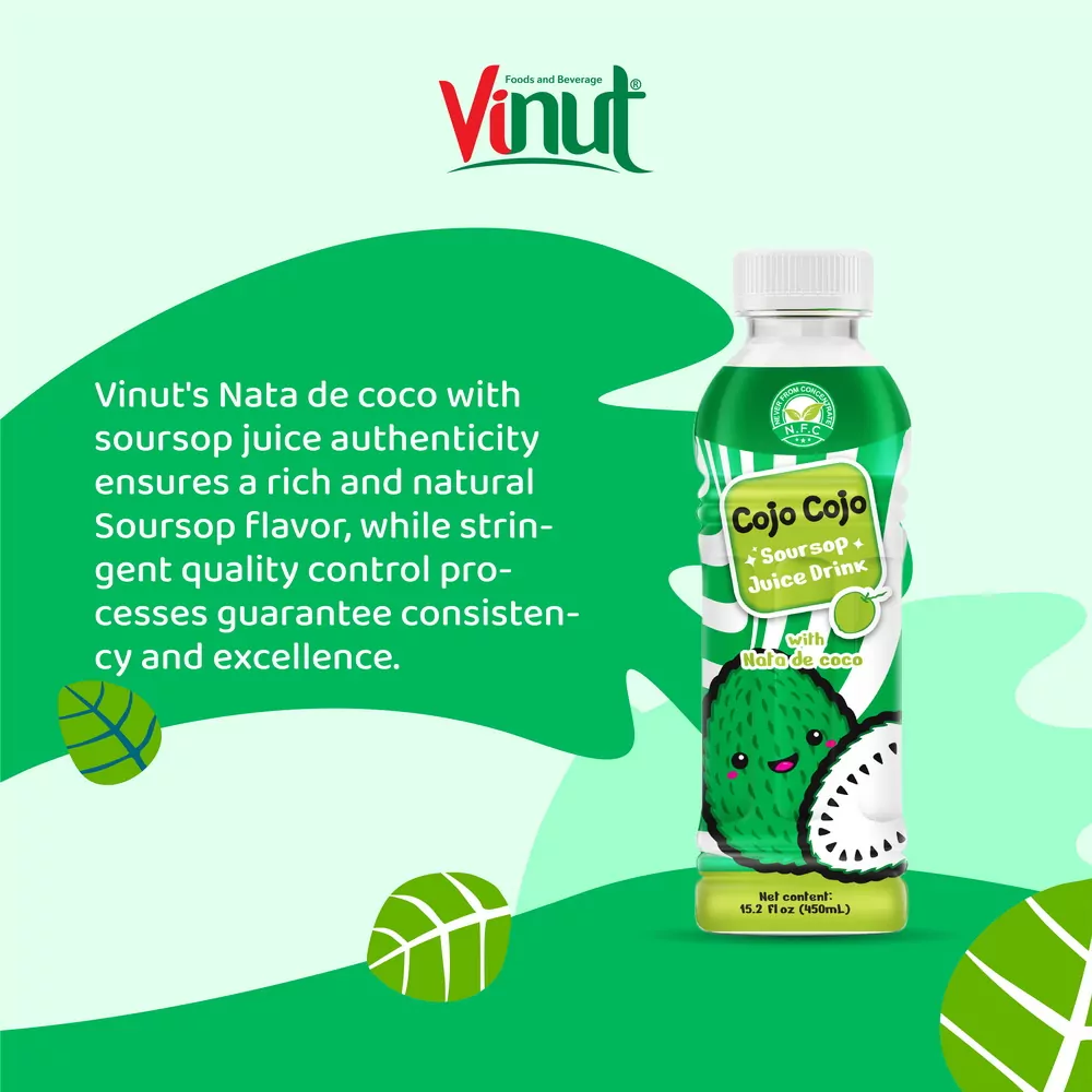 15.2 fl oz Cojo Cojo Soursop juice drink with Nata de coco