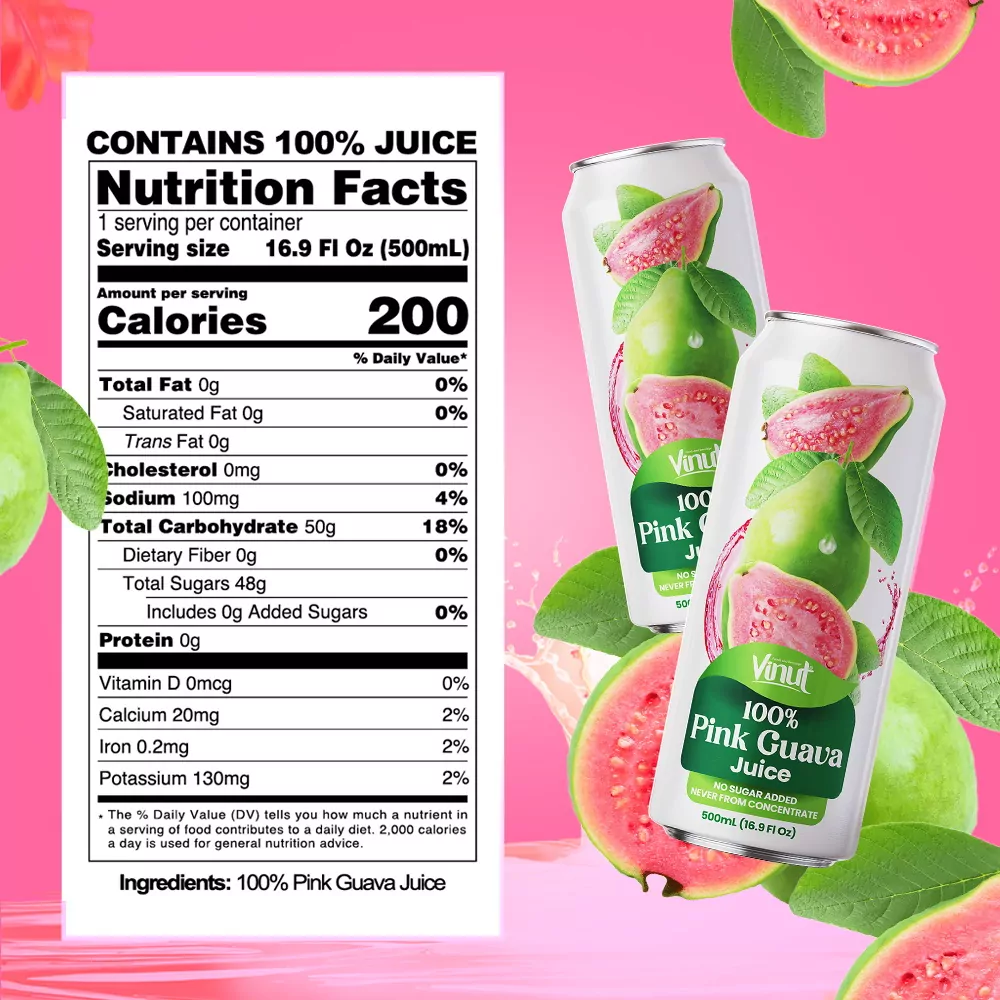 100 Pink Guava Juice drink