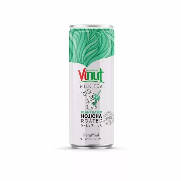 250ml Vinut Hojicha Roasted Green Tea Plant-Based (Non-caffeinated,Non-GMO ) Pack 12